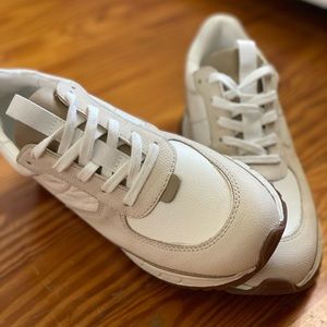 Kickoff Trainer Sneaker Neutral Colorblock Leather